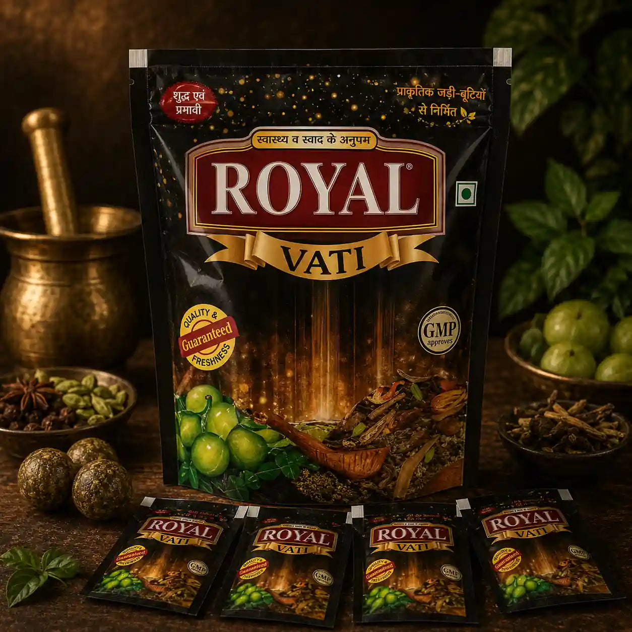 Royal Vati Bhang Goli — Amla & Herb Blend
