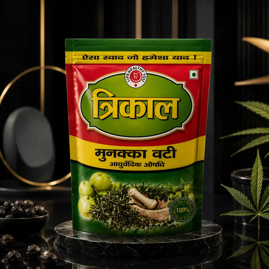 Trikal Munakka Vati Bhang Goli by Duke Hemp premium traditional bhang preparation in luxury packaging